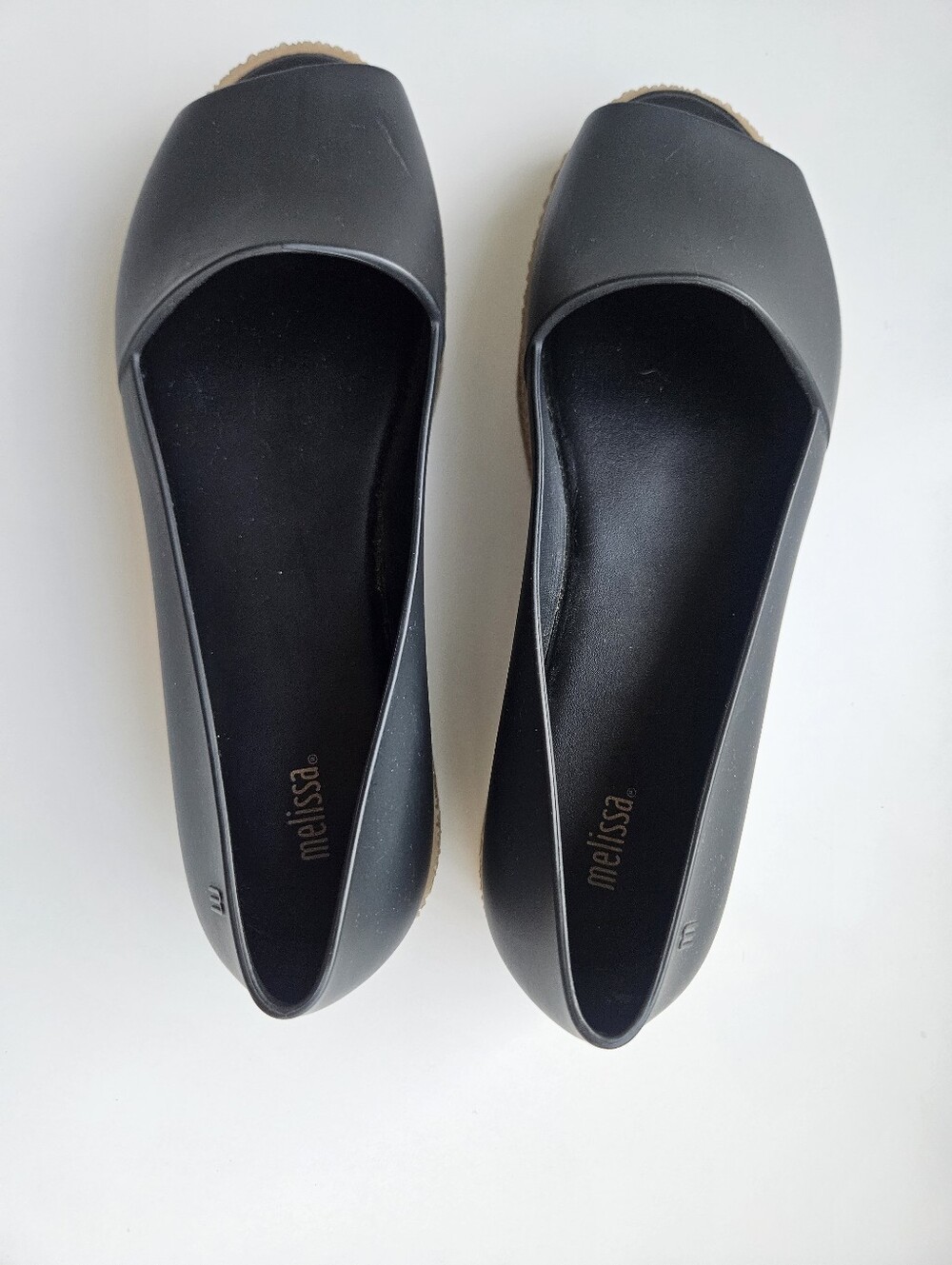 Melissa Black Open Toe Flatform PVC Shoes - Picture 6 of 13